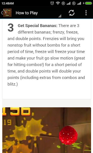 Guide for Fruit Ninja