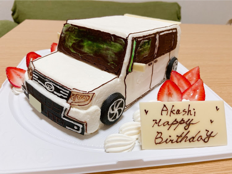タントカスタムの愛車ケーキ・誕生日ケーキに関するカスタム事例の投稿画像2枚目