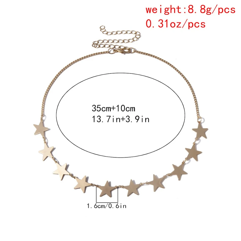 Vintage Multi-Layered Love Heart Boho Pendant Choker Necklace