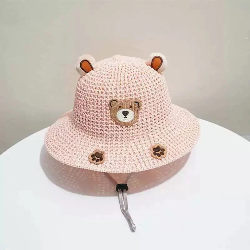 Title 1, Baby Bear Sun-proof Straw Hat, a breathable and...