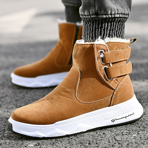 Title 2, Thick-soled Snow Boots With Velvet Warm Cotton ...