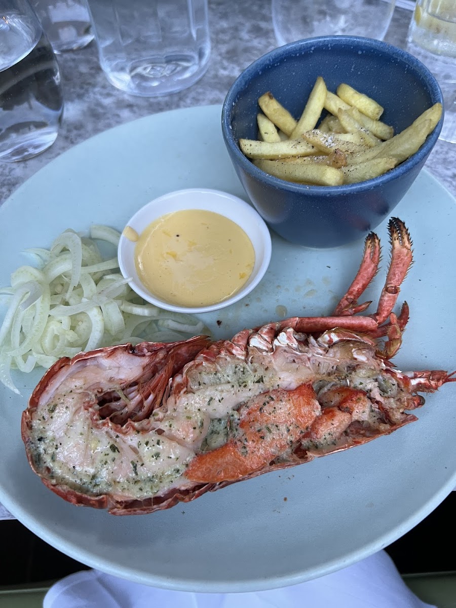 Lobster frites, hold the dill