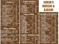 Nawab's Biryani & Kababs menu 1