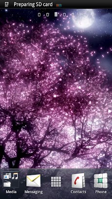 夜桜 ライブ壁紙のおすすめ画像1