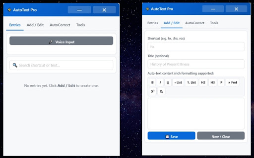 AutoText Pro screenshot 1