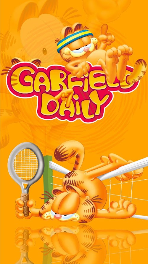 Android application Kika Garfield Daily Sticker screenshort