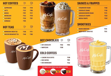 McCafe by McDonald's menu 