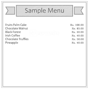 Fernz Cake And Cookies menu 