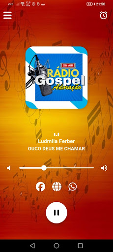 Screenshot Rádio Gospel Adoração