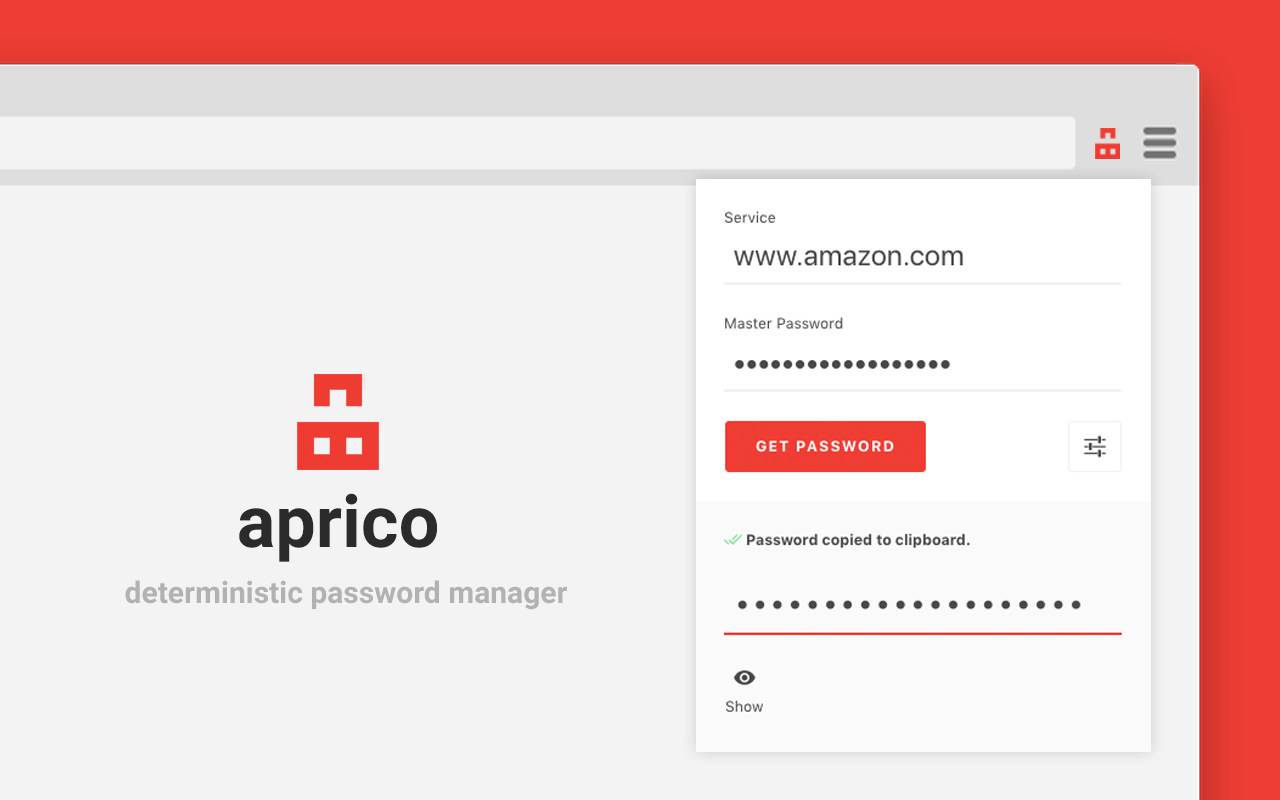 aprico: Free Password Manager Preview image 1