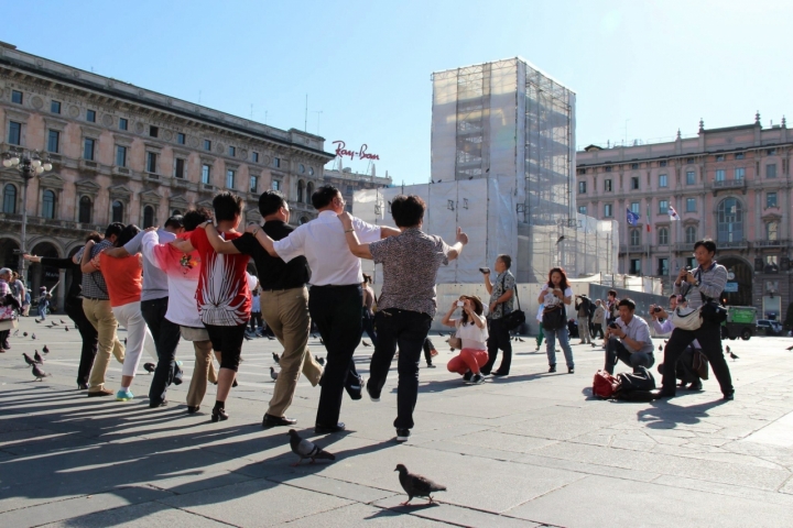 Foto ricordo di un turista originale di Combo Art