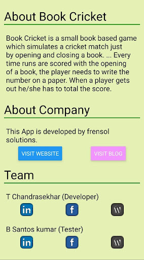 BOOK CRICKET