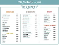 Milkshake And Co menu 1