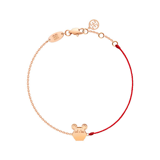 Title 5, Ox Year Red Rope Anklet for Women, Rat Zodiac G...