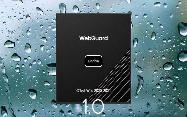 WebGuard chrome extension