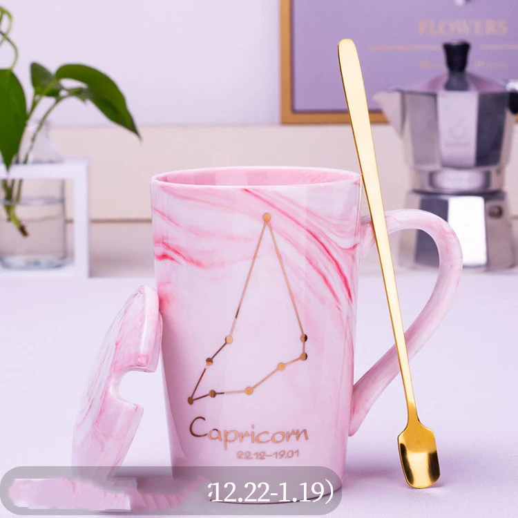Title 4, Twelve Constellation Marbled Ceramic Cup. Enjoy...