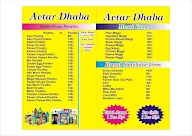 Avtaar Dhabba menu 1