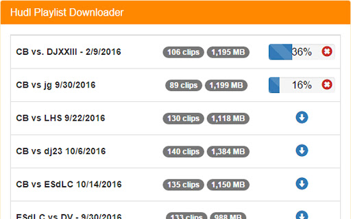 Hudl Playlist Downloader