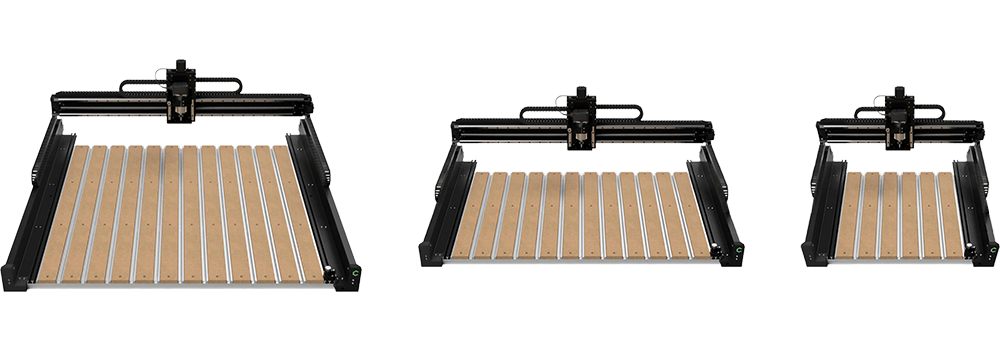 Shapeoko CNC Router available in 3 sizes: 4x4, 4x2, and 2x2