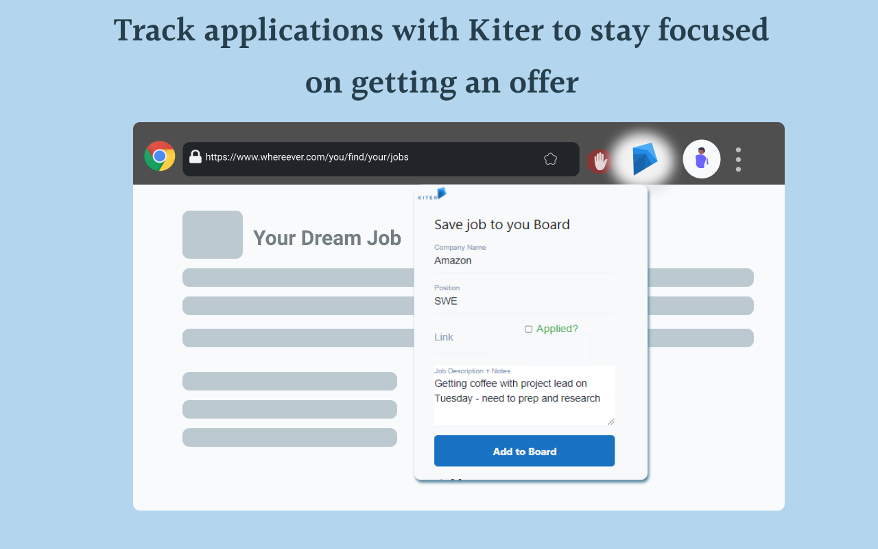 Kiter Job Application Tracker Preview image 0