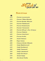 Jassi De Parathe menu 2