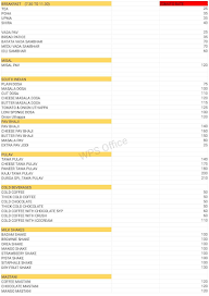 Durga Hotel menu 1