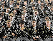 Pupils at Jeppe Boys High enjoy a lighter moment. The boys-only school has survived three wars, closure and financial difficulties to become an institution that places at its core the development of character and being of service to others