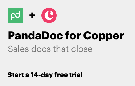 PandaDoc Proposals and eSignatures for Copper Preview image 0