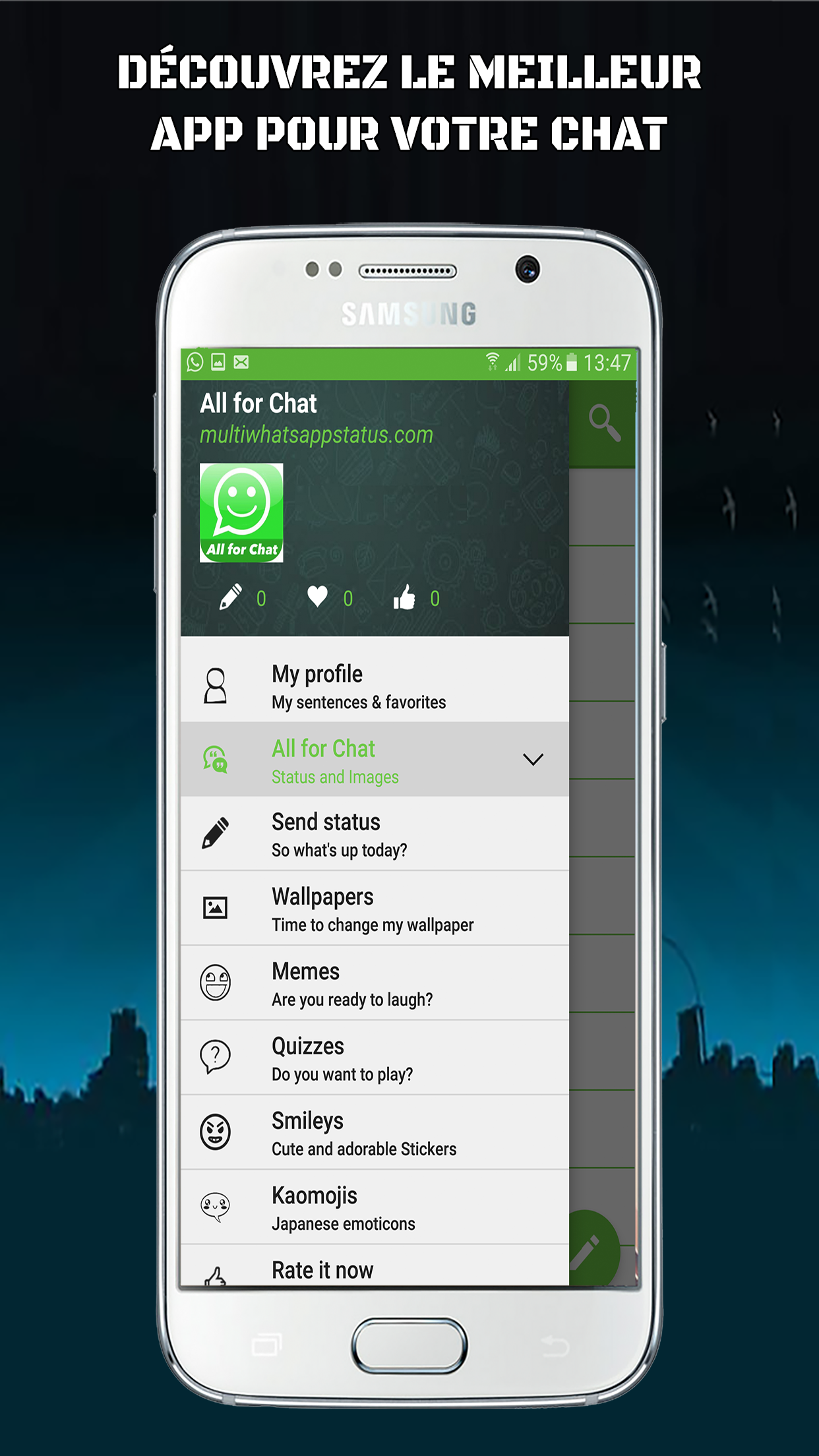 Android application Status for WhatsApp screenshort