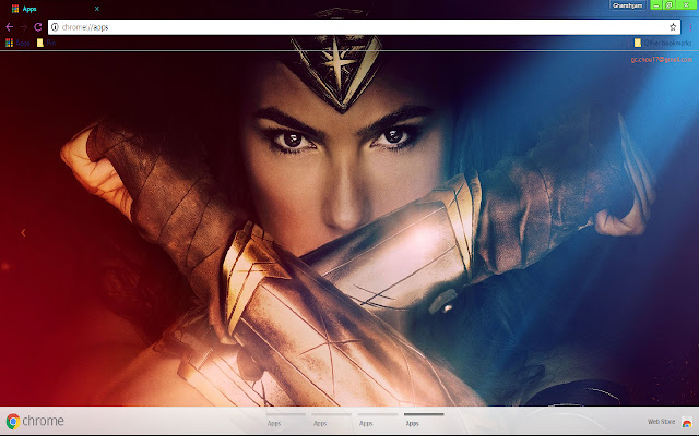 Wonder Woman  Ultra HD 1366x768 chrome extension