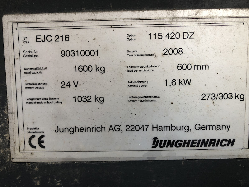 Picture of a JUNGHEINRICH EJC 216