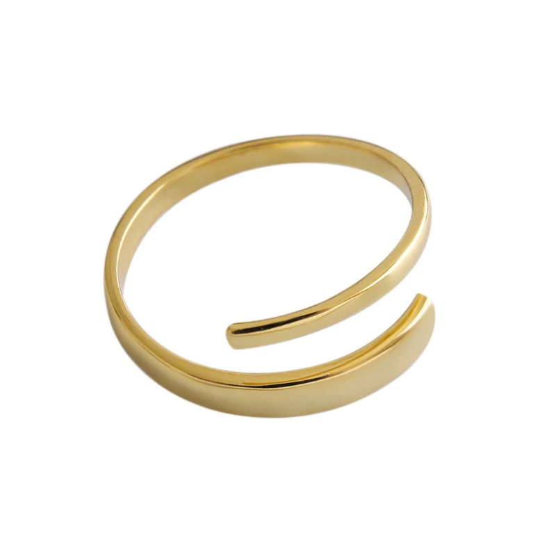 925 Sterling zilveren kleine verstelbare ring. Een perfecte dagelijkse accessoire, comfortabel en een elegant cadeau.