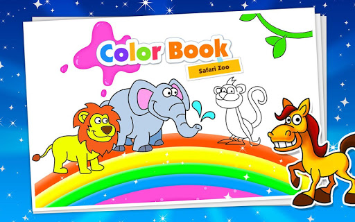 Kids Colorbook: Safari Zoo Fun