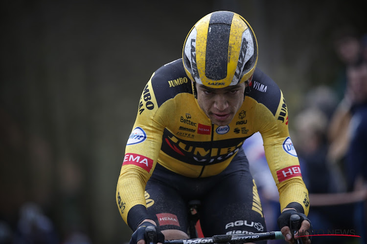 Wout van Aert kan terugblikken op geslaagde terugkeer op de weg: "Ik probeerde nog om weer vooraan te geraken"