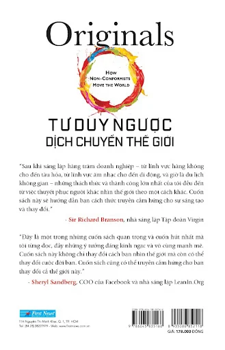 Fahasa - Tư Duy Ngược Dịch Chuyển Thế Giới - Originals: How Non-Conformists Move The World