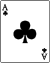 Playing card club A.svg