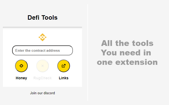 Defi Tools chrome extension