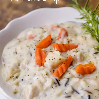 Creamy Chicken Wild Rice Soup - Vikalinka