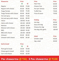 Hotsy Totsy menu 1