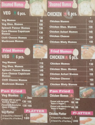 The Momo Factory menu 1