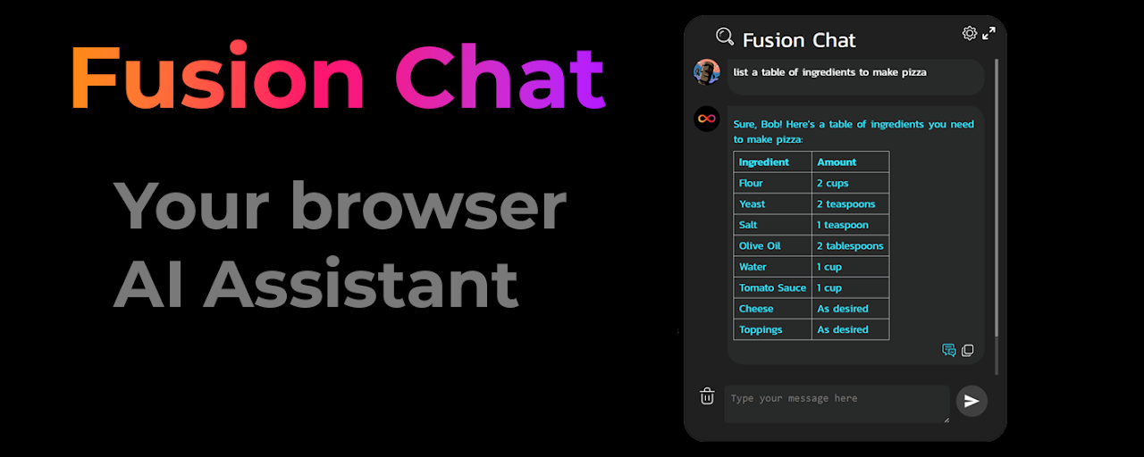 Fusion Chat - ChatGPT4 for Search and Docs Preview image 1