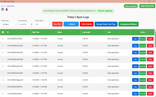 Salesforce LogXplorer