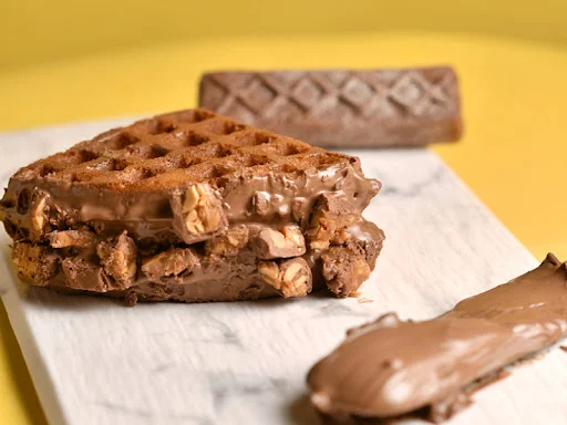 Snickers Waffle Sandwich