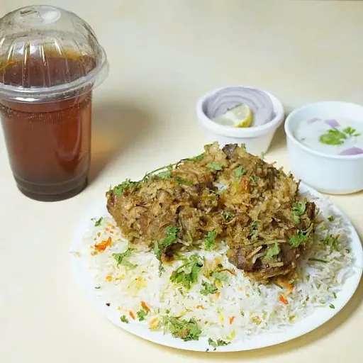 Chicken Lucknowi Biryani With Iced Tea