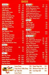 The Chinese Hut menu 1