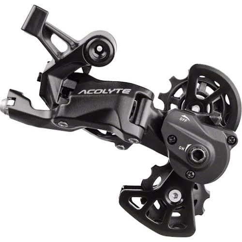 MicroShift Acolyte Super Short Rear Derailleur - 8 Speed - Short Cage - Black - With SpringLock