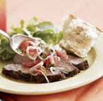 Mediterranean-Style Flank Steak was pinched from <a href="http://www.finecooking.com/recipes/mediterranean-style-flank-steak.aspx" target="_blank">www.finecooking.com.</a>