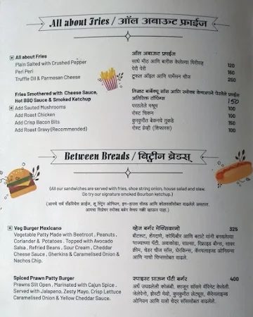 Level 5 Bistro & Bar menu 