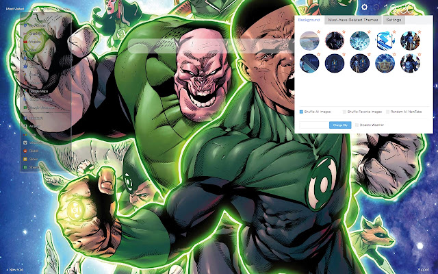 Green Lantern - HD Wallpapers Theme 2019