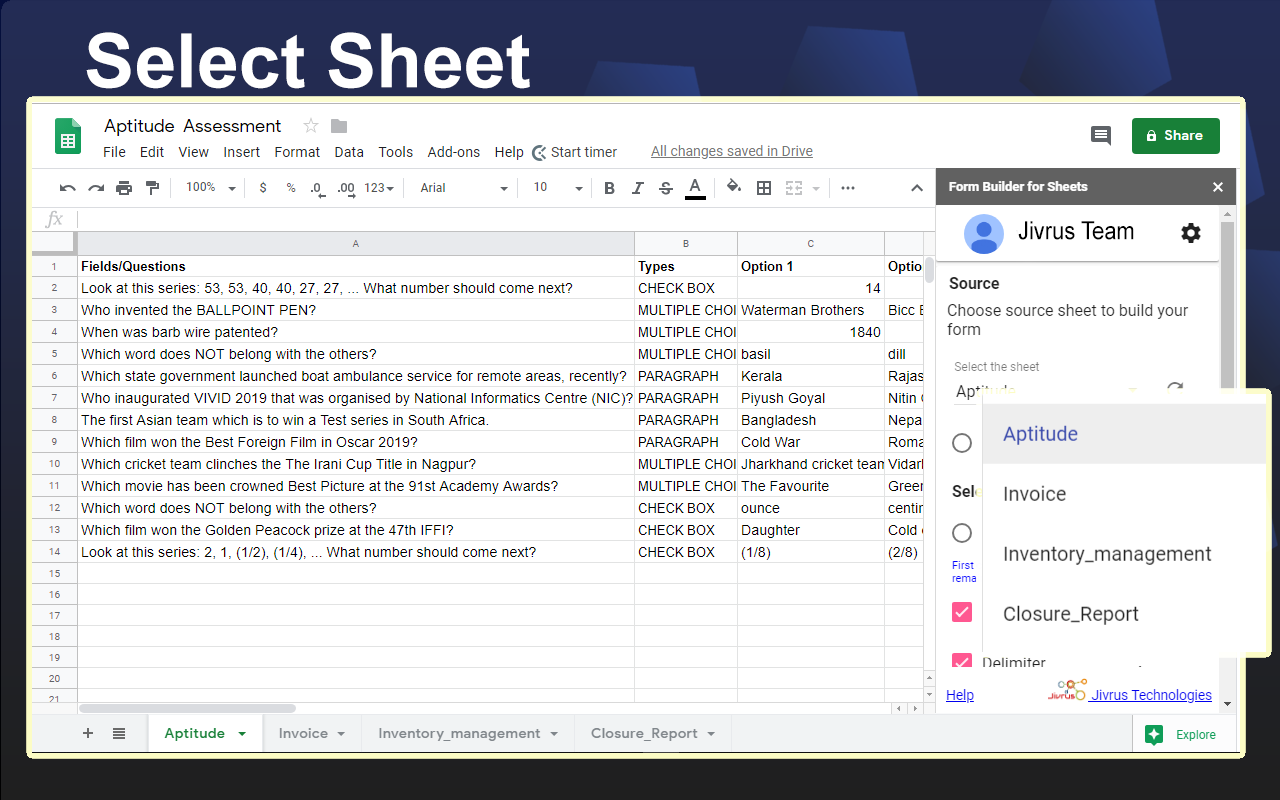 Form Builder For Sheets Google Workspace Marketplace